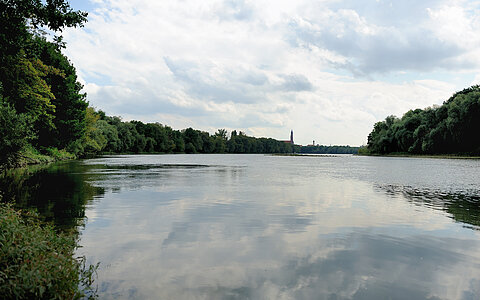 Donau mit Blick auf Straubing